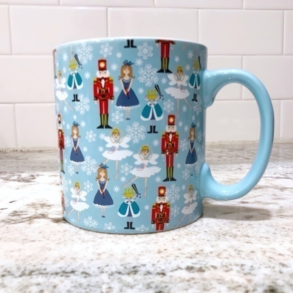 Large 22 oz. FAO SWARTZ Light Blue Ballet Nutcracker Mug